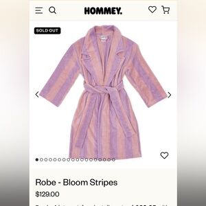 SOLD
Hommey Bloom Stripes Robe S/M - Retired Color